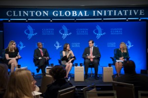 Andrea speaking at the Clinton Global Initiative